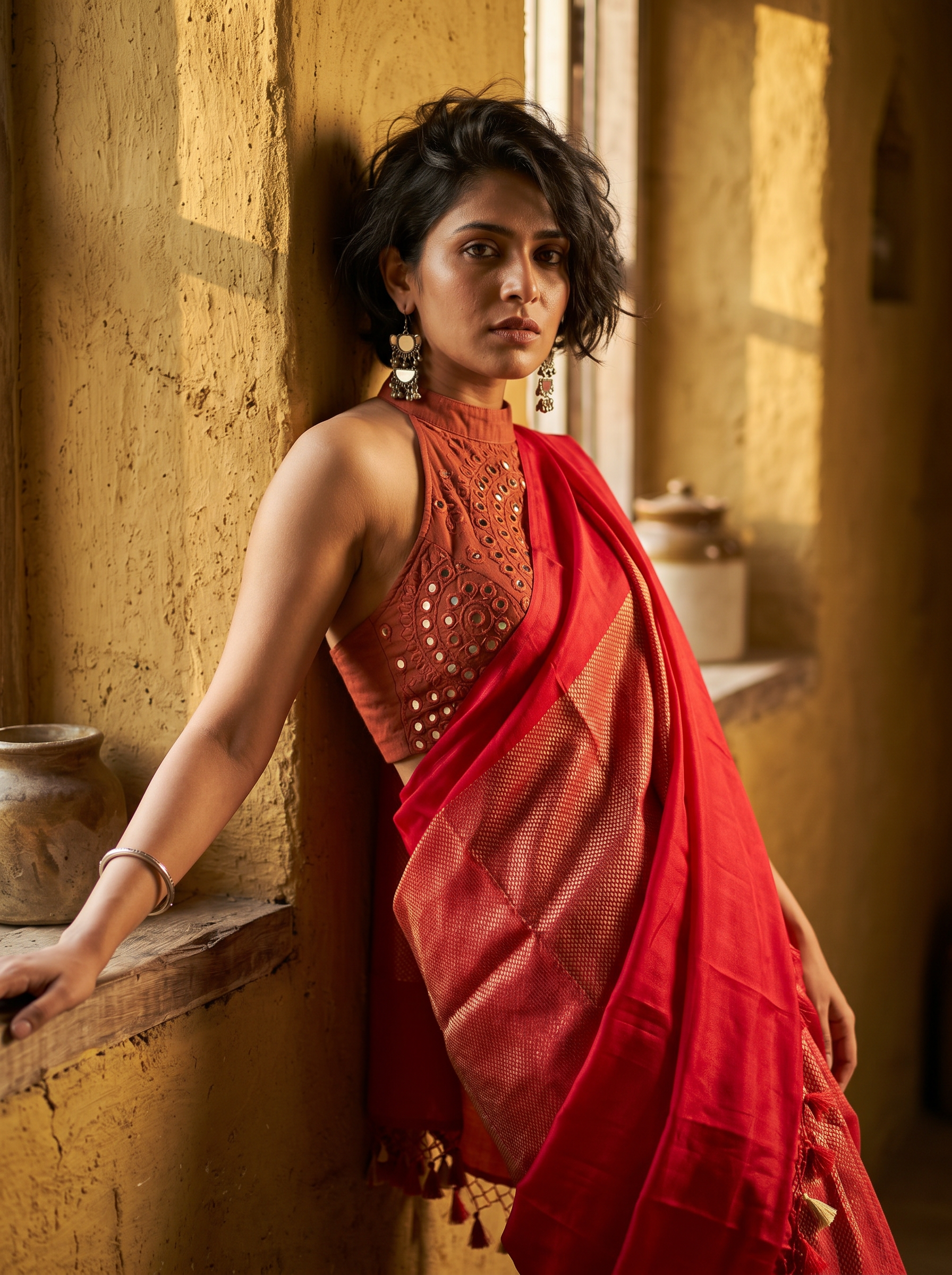Red Katan Silk