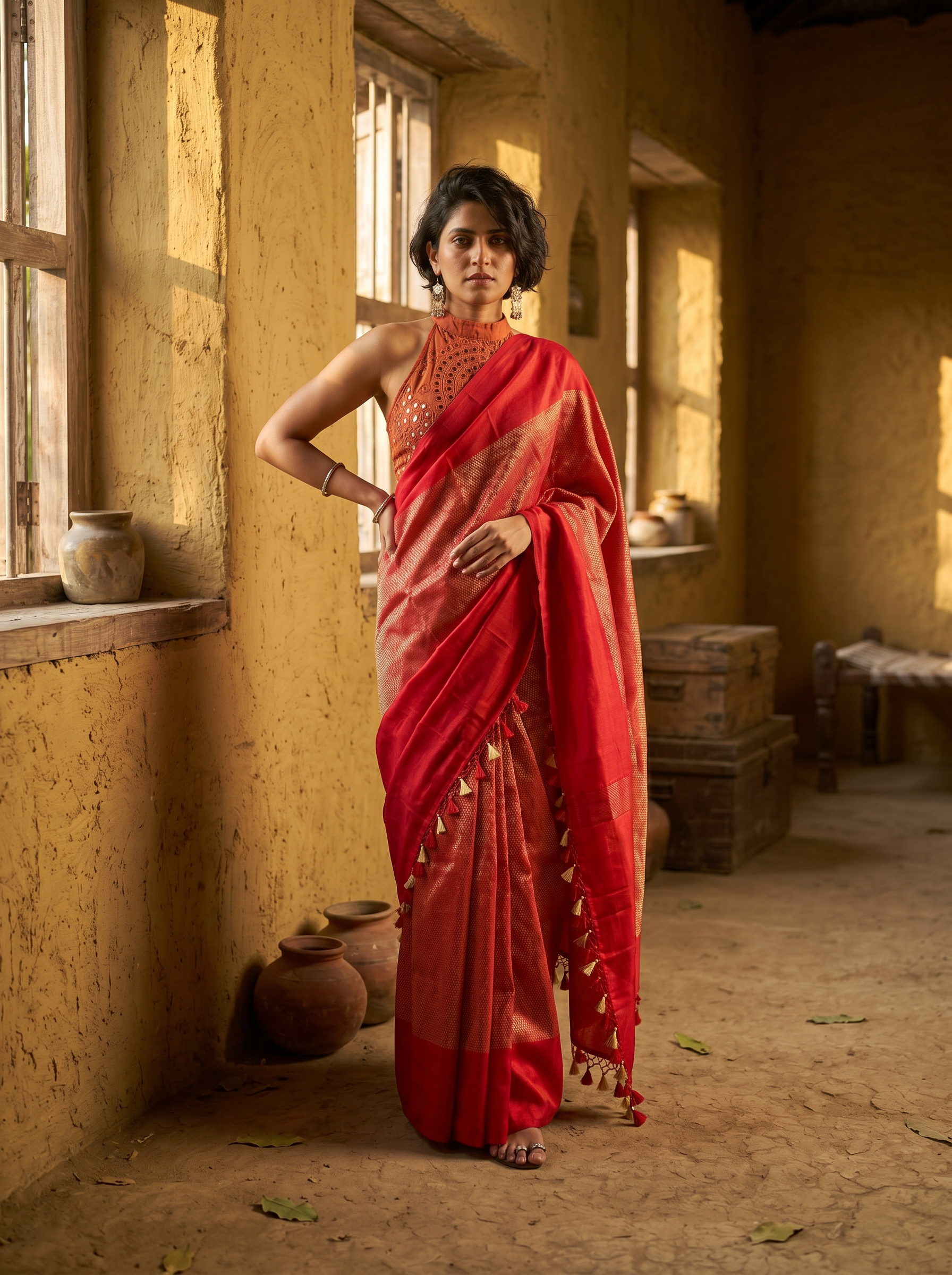 Red Katan Silk