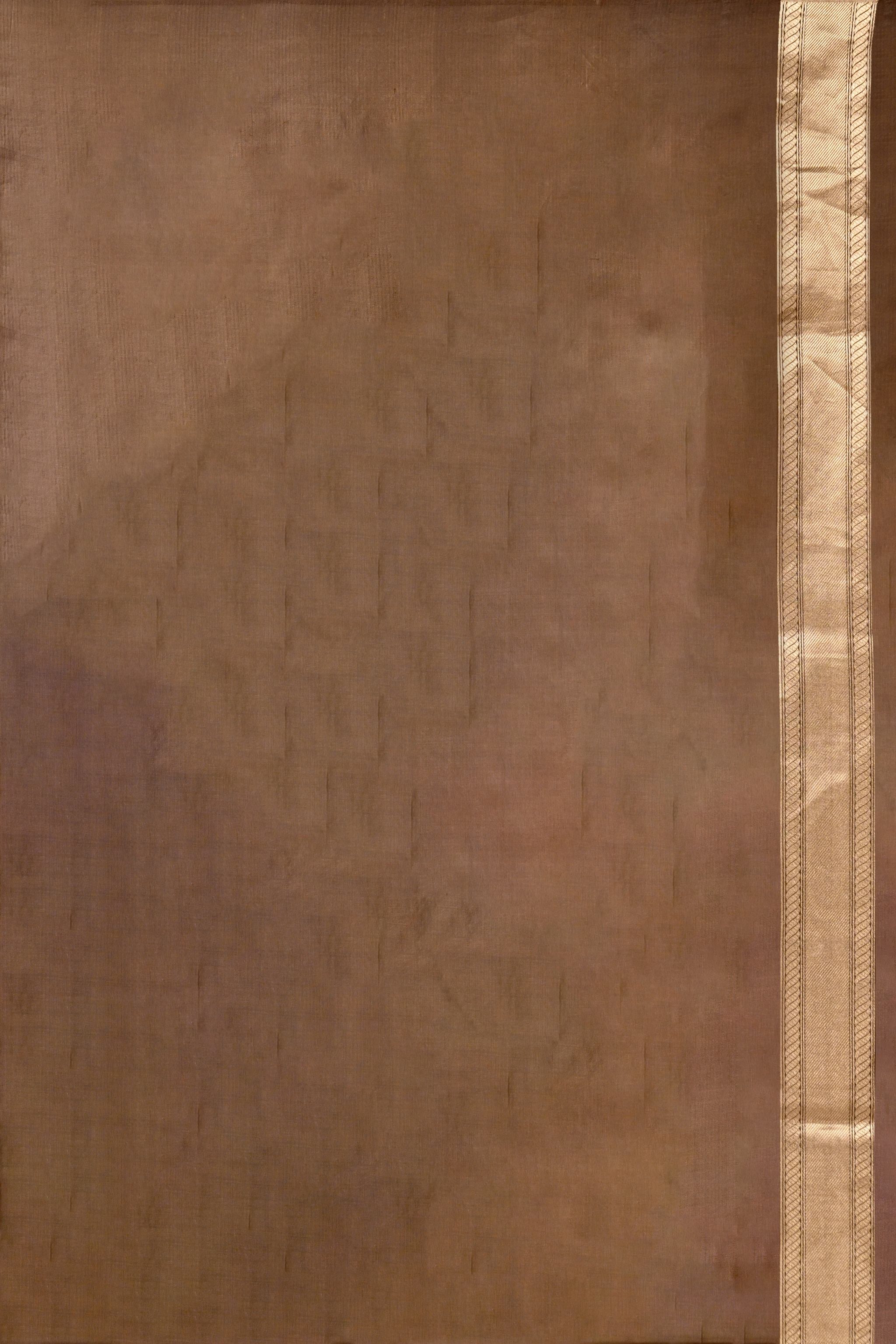 Antique Gold Brocade Saree