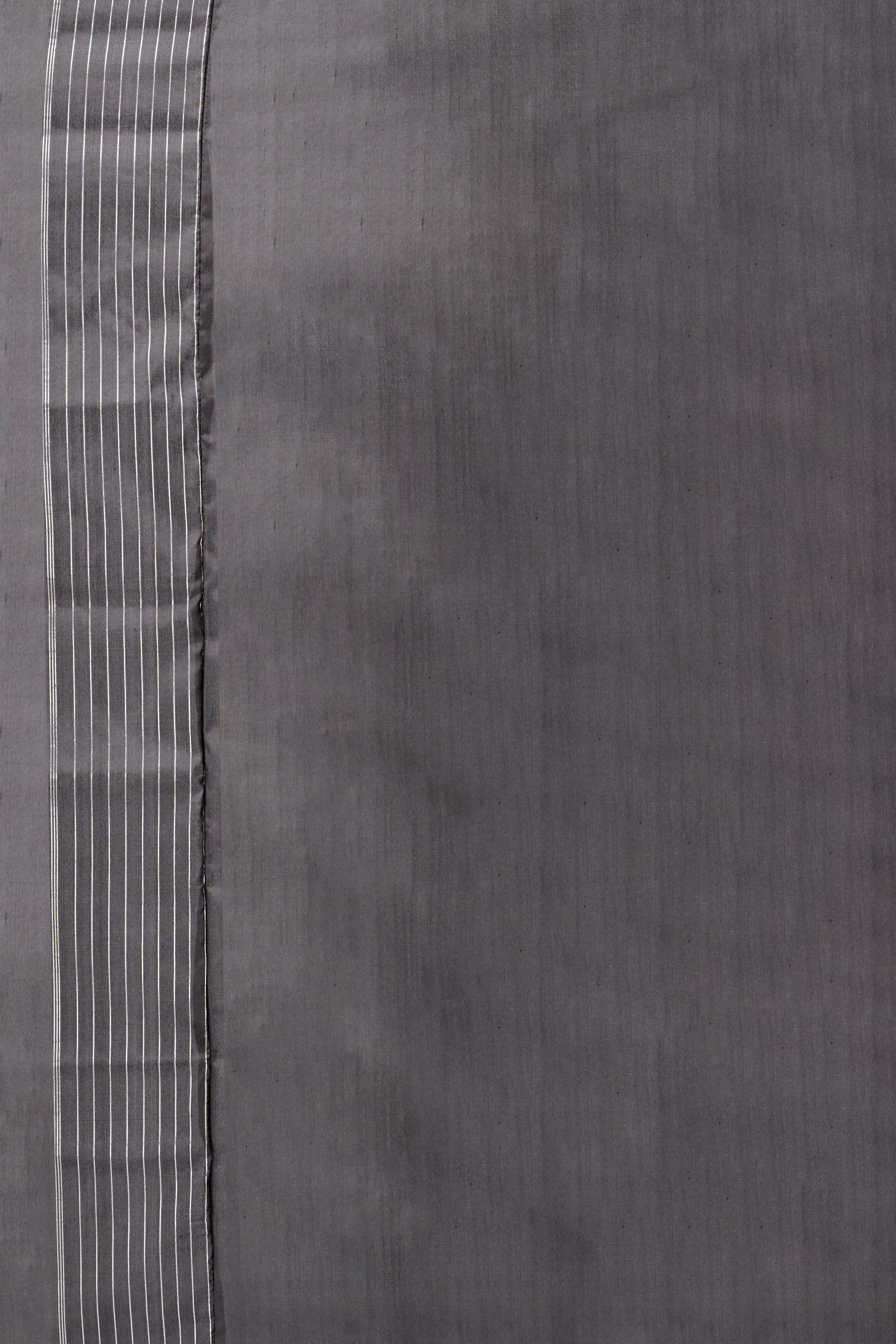 Black & Silver Buta Saree