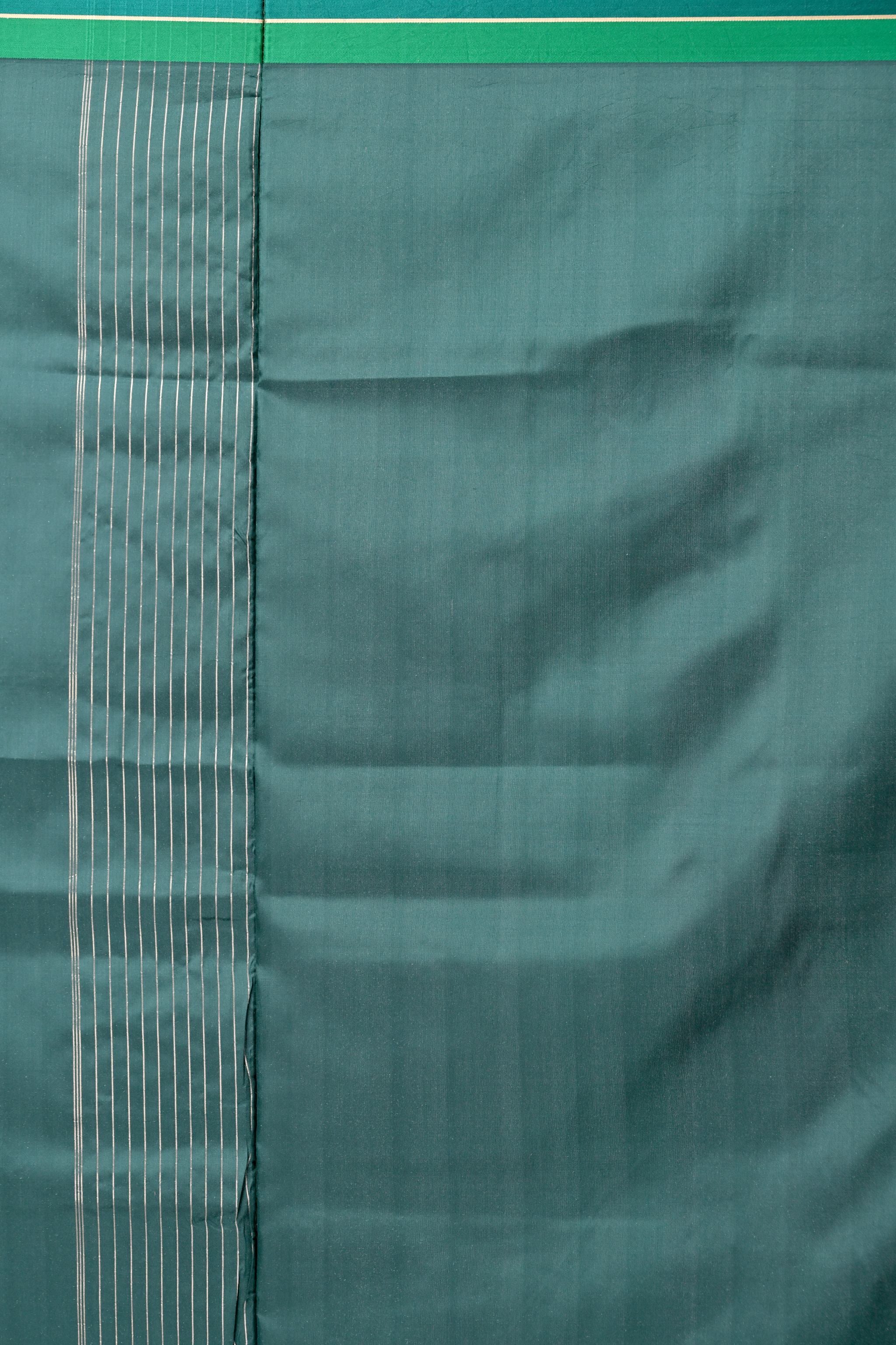 Green Handcrafted Banaras with Botanical Butas