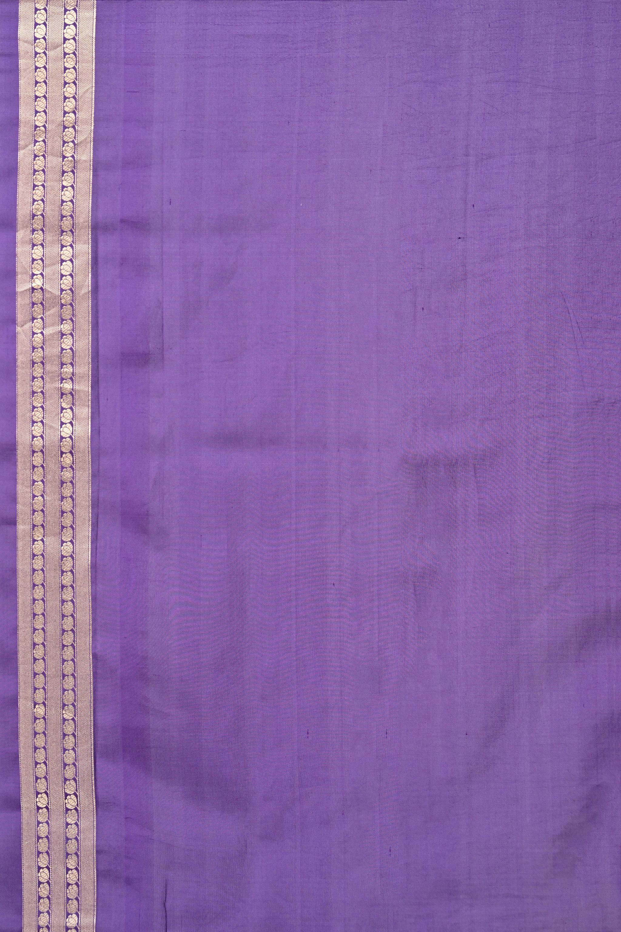 Deep Purple Intricate Self-Design Brocade Saree