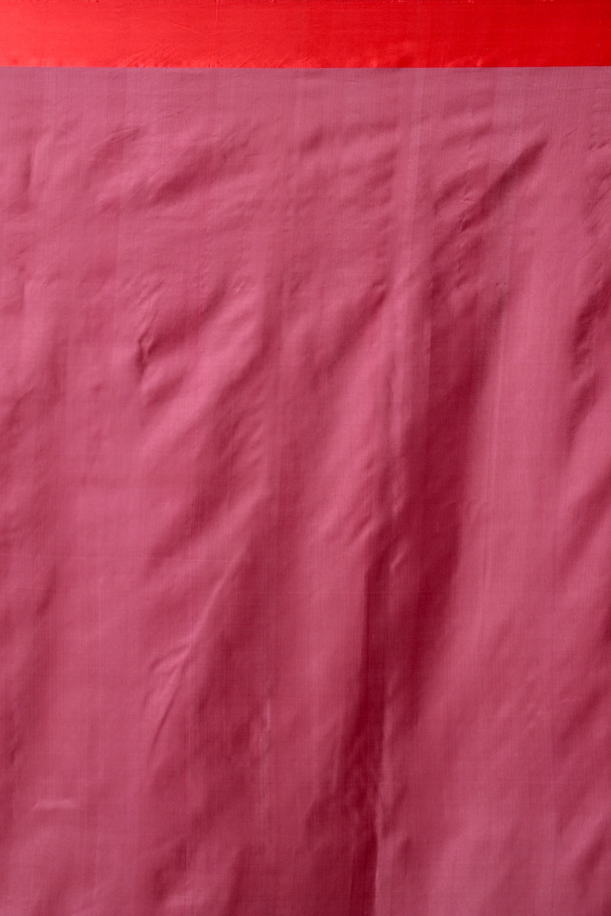 Maroon Saree with Red Border