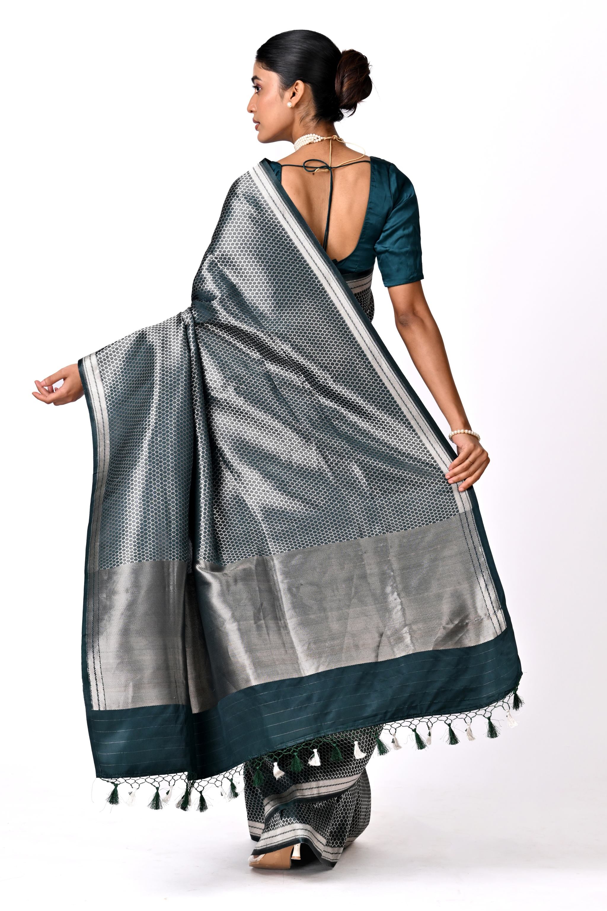 Green Benaras Brocade Silk Saree