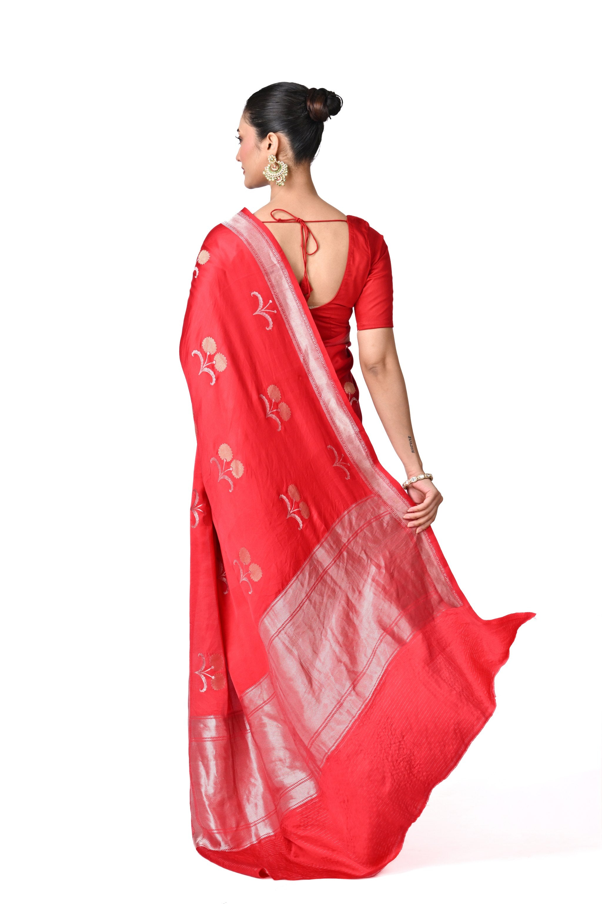 Red Handmade Banaras