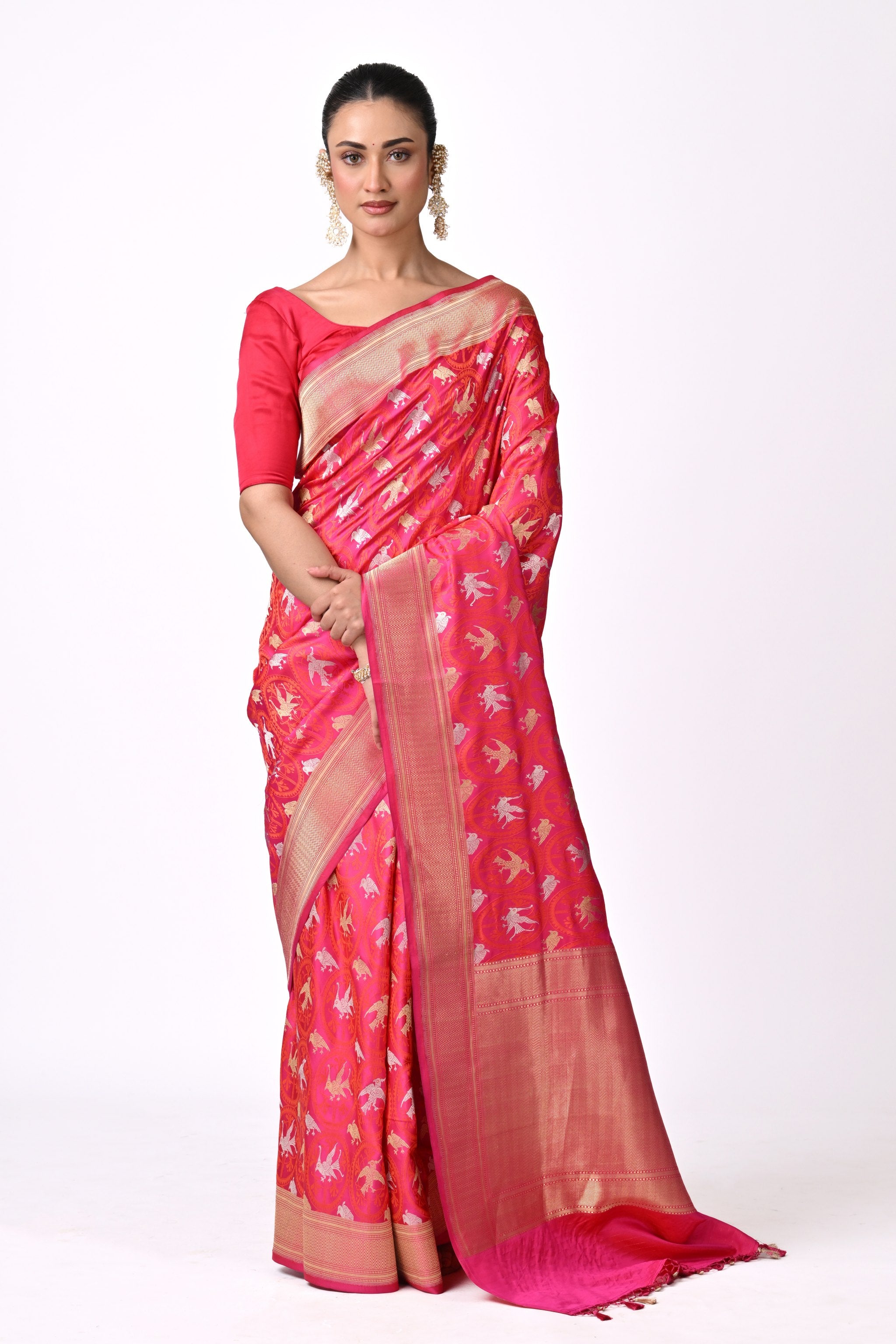 Couture Ektara Tanchoi Bird Motif