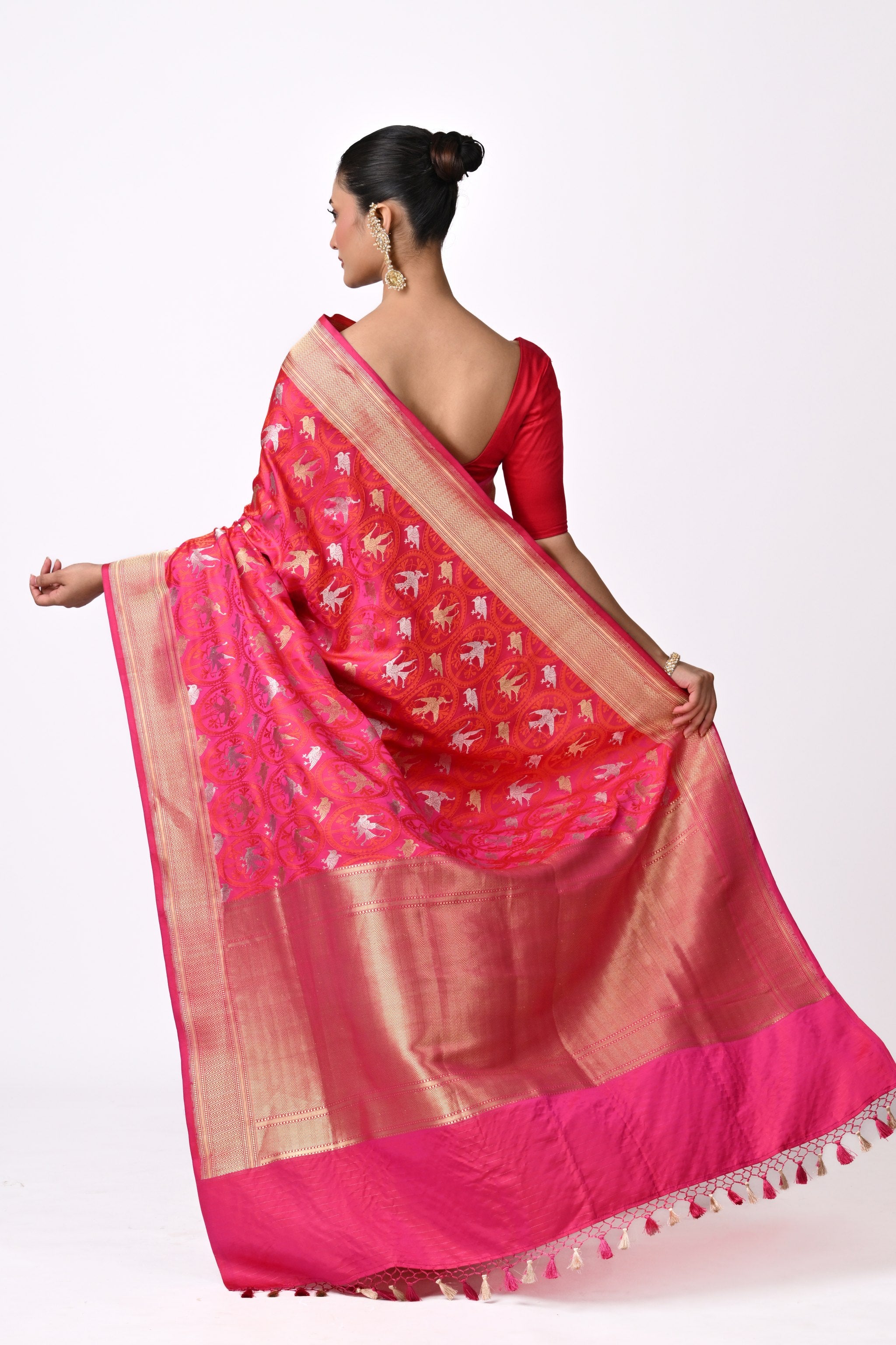 Couture Ektara Tanchoi Bird Motif