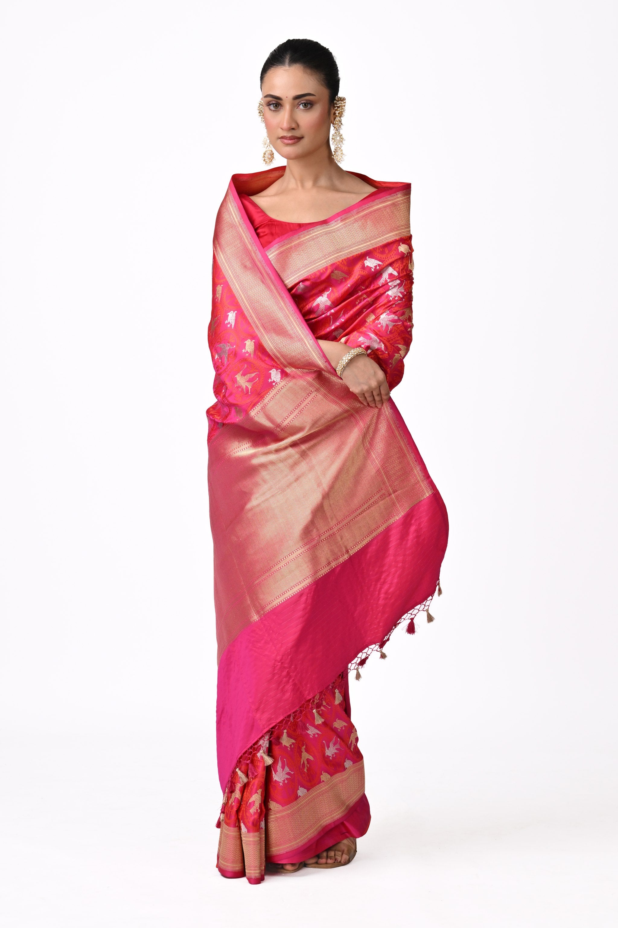 Couture Ektara Tanchoi Bird Motif