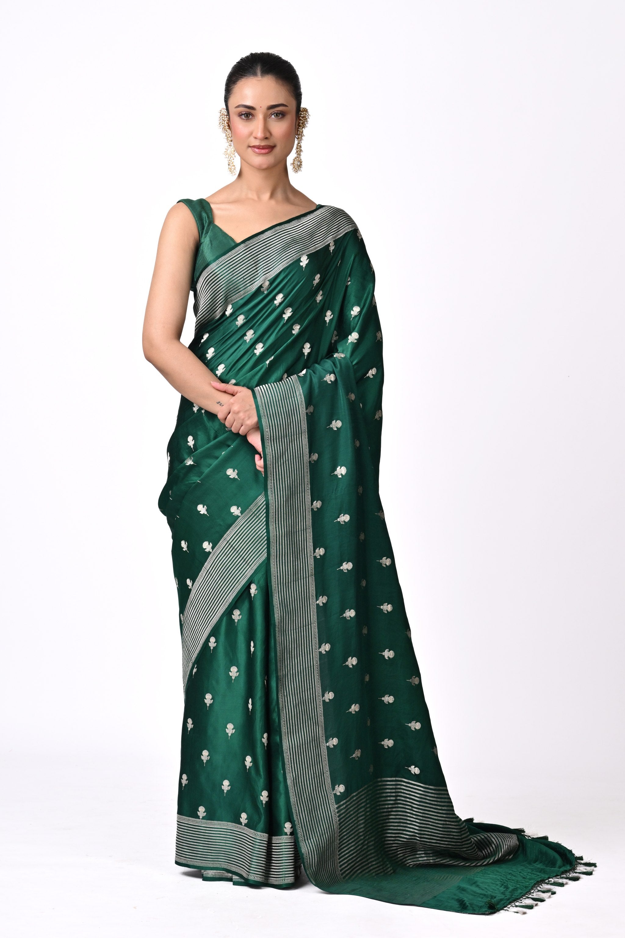 Handcrafted Elegance Atelier Gajji Silk Saree