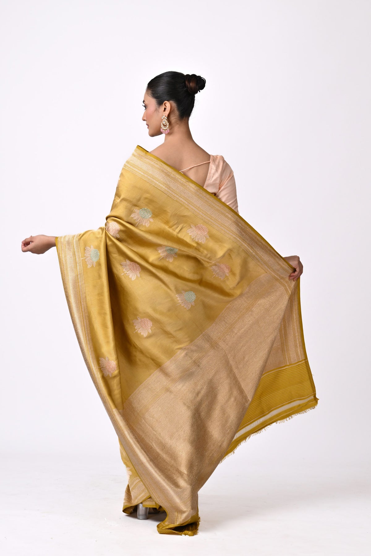 Coloroso Twill Silk Meenakari Sarees - Coloroso – Coloroso